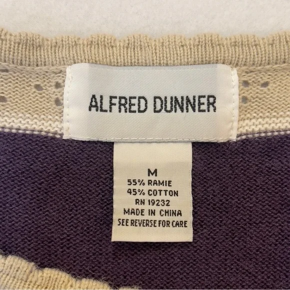 Vintage 90’s Alfred Dunner Floral Embroidered Knit Top Women’s Medium - Picture 6 of 9